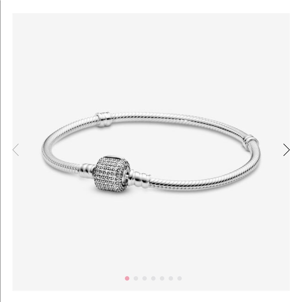 Pandora sparkling pave snake bracelet